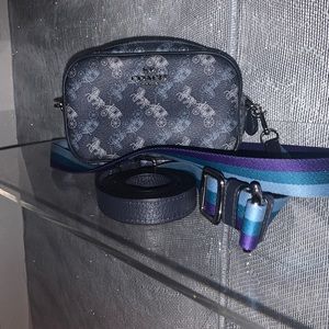 Blue convertible Coach purse, NWOT